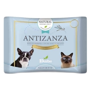 DERBE NATURAL DERMA PET SALVIETTE ANTIZANZA 