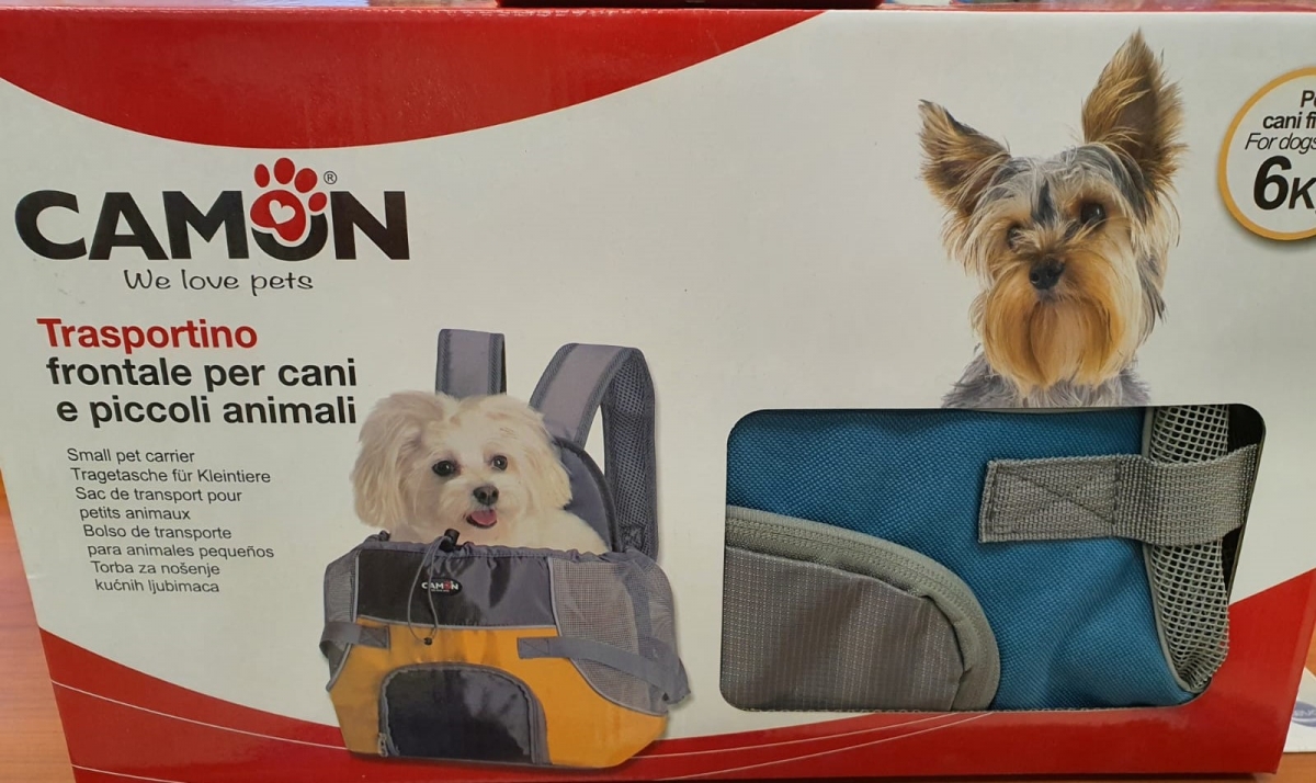 TRASPORTINO FRONTALE PER CANI E PICCOLI ANIMALI