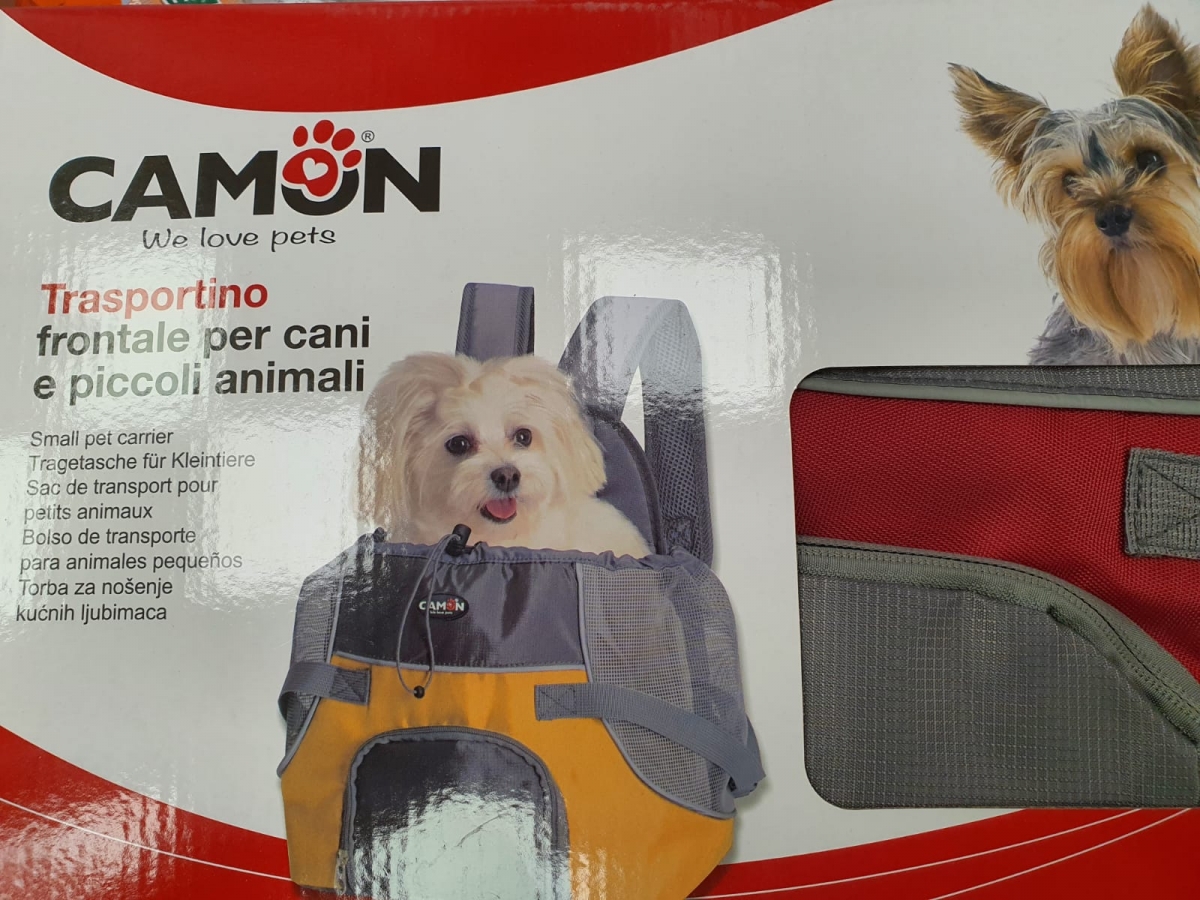 TRASPORTINO FRONTALE PER CANI E PICCOLI ANIMALI 