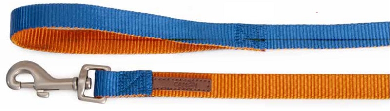CAMON GUINZAGLIO DOUBLE PREMIUM ARANCIO/BLU 