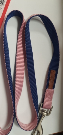 CAMON GUINZAGLIO DOUBLE PREMIUM BLU/ROSA Cani