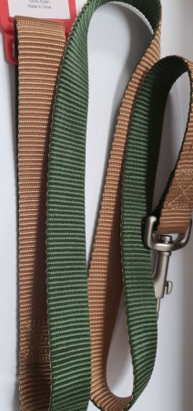 CAMON GUINZAGLIO DOUBLE PREMIUM VERDE/ECRU Cani