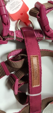 CAMON PETTORINA REGOLABILE H DOUBLE PREMIUM MARRONE/CICLAMINO Cani