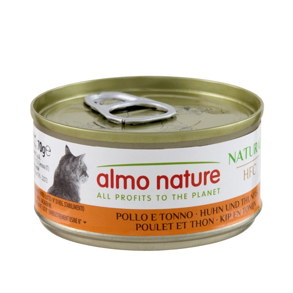HCF ALMO NATURE NATURAL CATS POLLO E TONNO 