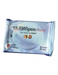 SALVIETTE UMIDIFICATE CLX WIPES POCKET Igiene per cani e gatti