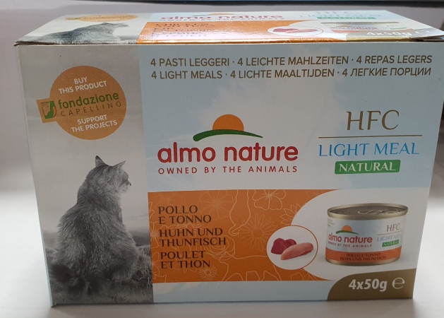 HFC NATURAL LIGHT MEAL CAT POLLO E TONNO Gatti