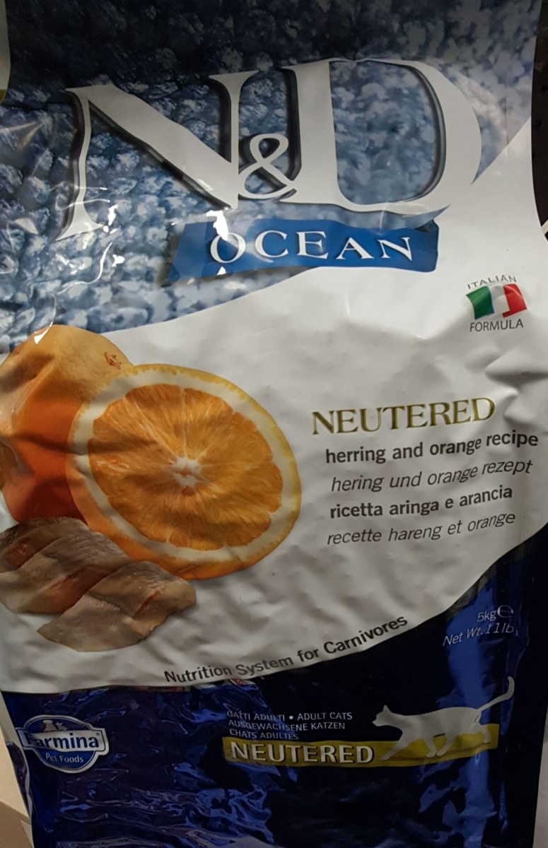 N&D OCEAN CAT HERR ORANGE ADULT NEUTERED 