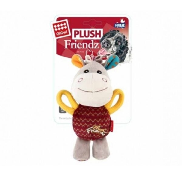 GIGWI DONKEY PLUSH FRIEDZ SQUEAKER