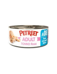 PETREET ADULT TONNO ROSA CON PESCE BIANCO A08 
