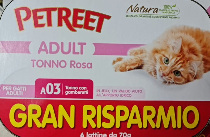 PETREET ADULT TONNO ROSA CON GAMBERETTI A03 Gatti