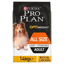 PURINA PRO PLAN - OPTIWEIGHT ALL SIZE - LIGHT/STERILIZED Cani