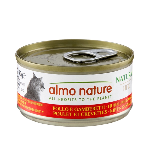 HFC ALMO NATURE NATURAL CATS POLLO E GAMBERETTI 