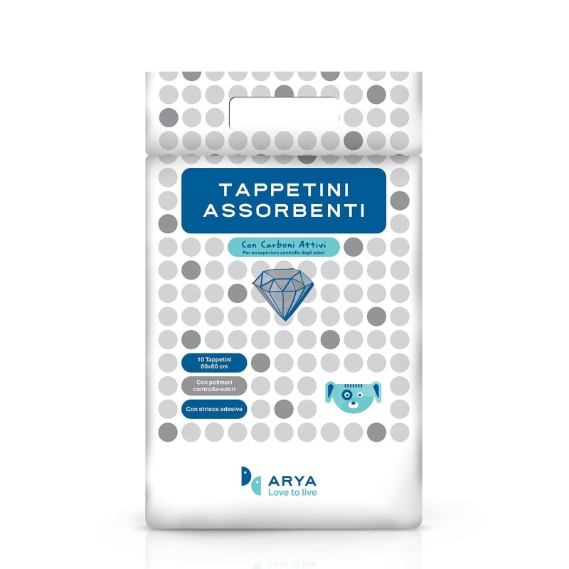 ARYA TAPPETTINI 60X60 CARBONI ATTIVI 