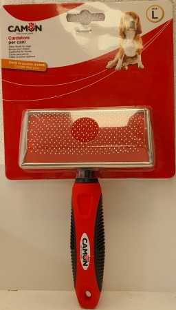 CAMON CARDATORE DENTI ACCIAIO PUNTE ARROTONDATE LG Cani