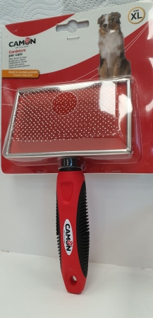 CAMON CARDATORE DENTI ACCIAIO PUNTE ARROTONDATE XL Cani