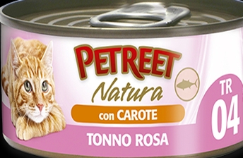 PETREET  NATURA TONNO ROSA CON CAROTE Gatti