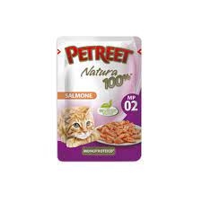 PETREET  NATURA MONOPROTEICO 100%  BUSTA SALMONE MP 02 Gatti