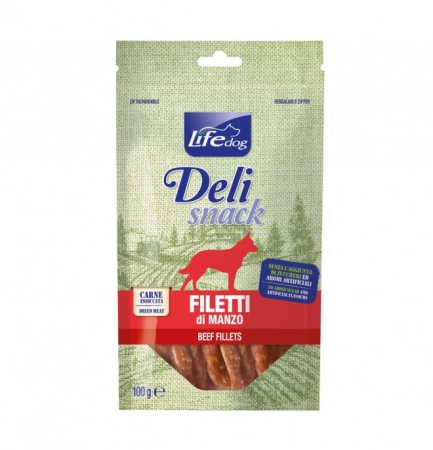 LIFE DOG DELI SNACK FILETTI ESSICCATI AL MANZO Cani