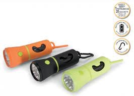 CAMON TORCIA ELETTRICA A LED CON DISPENSER DI SACCHETTI IGIENICI Cani