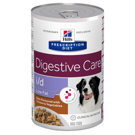 HILL'S PET NUTRITION  PRESCRIPTION DIET I/D ACTIVBIOME LOW FAT DIGESTIVE CARE STEW Cani