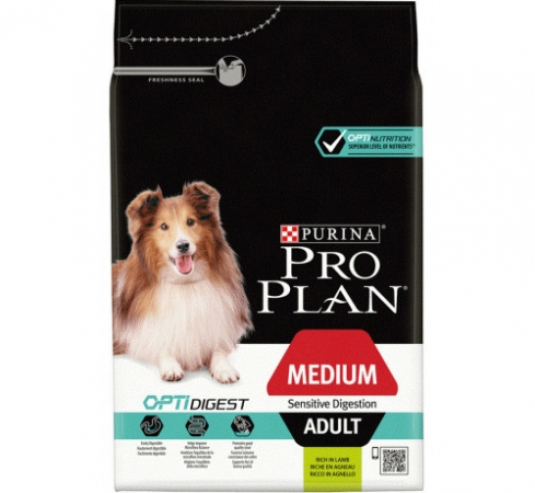 PURINA PRO PLAN OPTIDIGEST PER CANI MEDIUM ADULT CON AGNELLO Cani