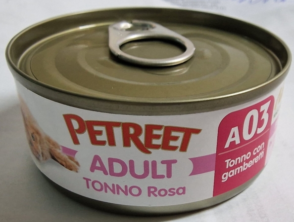 PETREET ADULT TONNO ROSA CON GAMBERETTI A03 Gatti