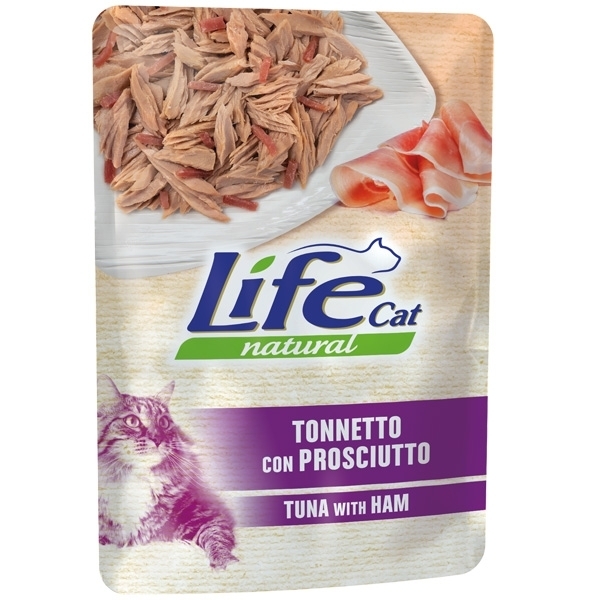 LIFE PET CARE LIFE CAT NATURAL ADULT TONNETTO CON PROSCIUTTO 