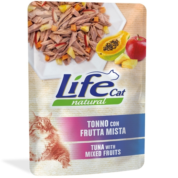 LIFE PET CARE LIFE CAT NATURAL ADULT TONNO CON FRUTTA MISTA 
