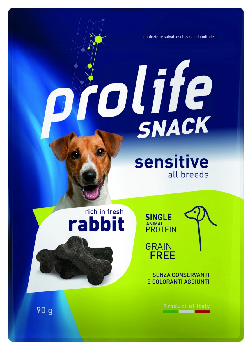 PROLIFE DOG SNACK GRAIN FREE RABBIT CONIGLIO SENSITIVE ALL BREEDS