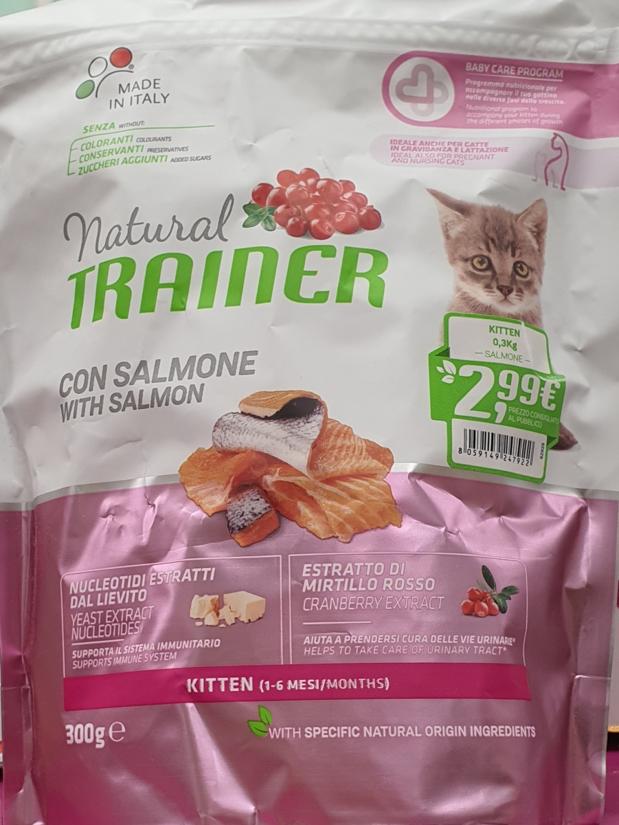 NATURAL TRAINER KITTEN SALMONE 