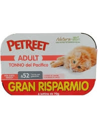 PETREET ADULT TONNO DEL PACIFICO CON GRANCHIO A52 Gatti
