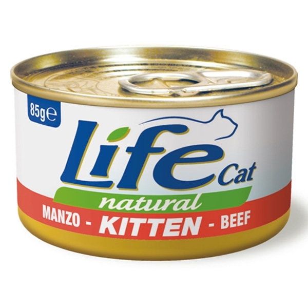 LIFE PET CARE  LIFE CAT NATURAL KITTEN MANZO 