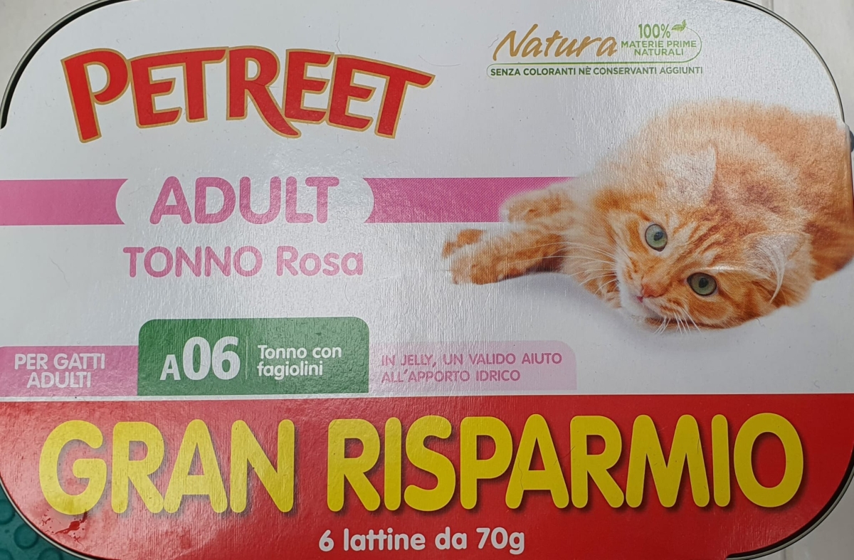 PETREET ADULT TONNO ROSA CON FAGIOLINI  A06 