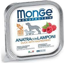 MONGE NATURAL SUPERPREMIUM MONOPROTEICO ANATRA E LAMPONI Cani