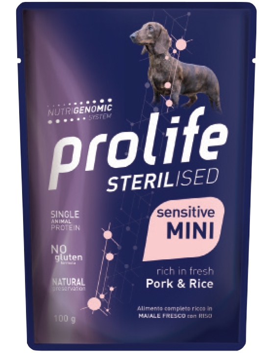 PROLIFE DOGW STERILISED MAIALE E RISO MINI 