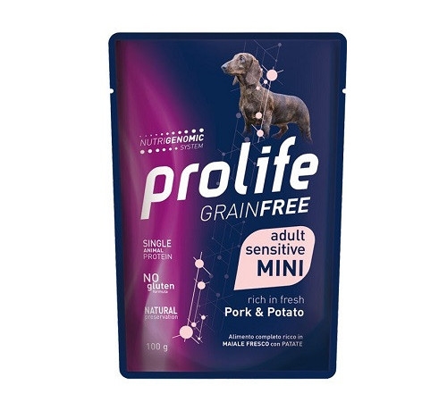 PROLIFE DOGW GRAIN FREE SENSITIVE MINI MAIALE E PATATE 