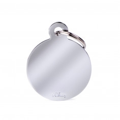 MEDAGLIETTA CERCHIO L OTTONE CROMATO BASIC MY FAMILY 