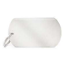 MEDAGLIETTA MILITARE L OTTONE CROMATO BASIC MY FAMILY Cani