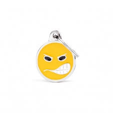 MEDAGLIETTA EMOTICON ANGRY CHARMS MY FAMILY 