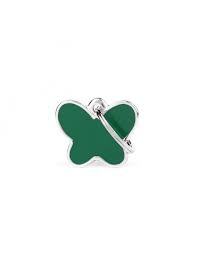 MEDAGLIETTA FARFALLA VERDE CHARMS MY FAMILY 