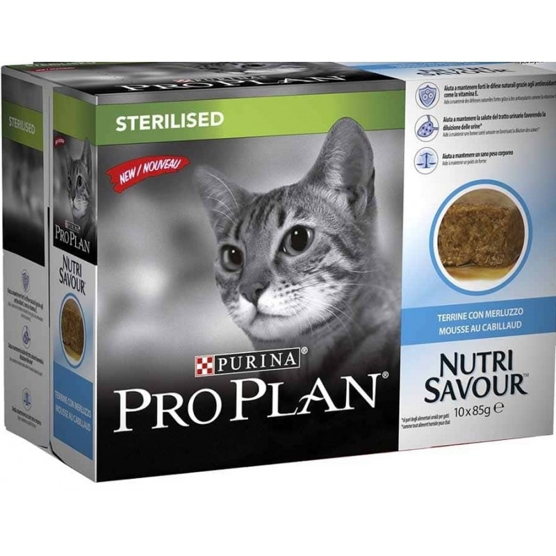 PURINA PRO PLAN STERILISED MERLUZZO 