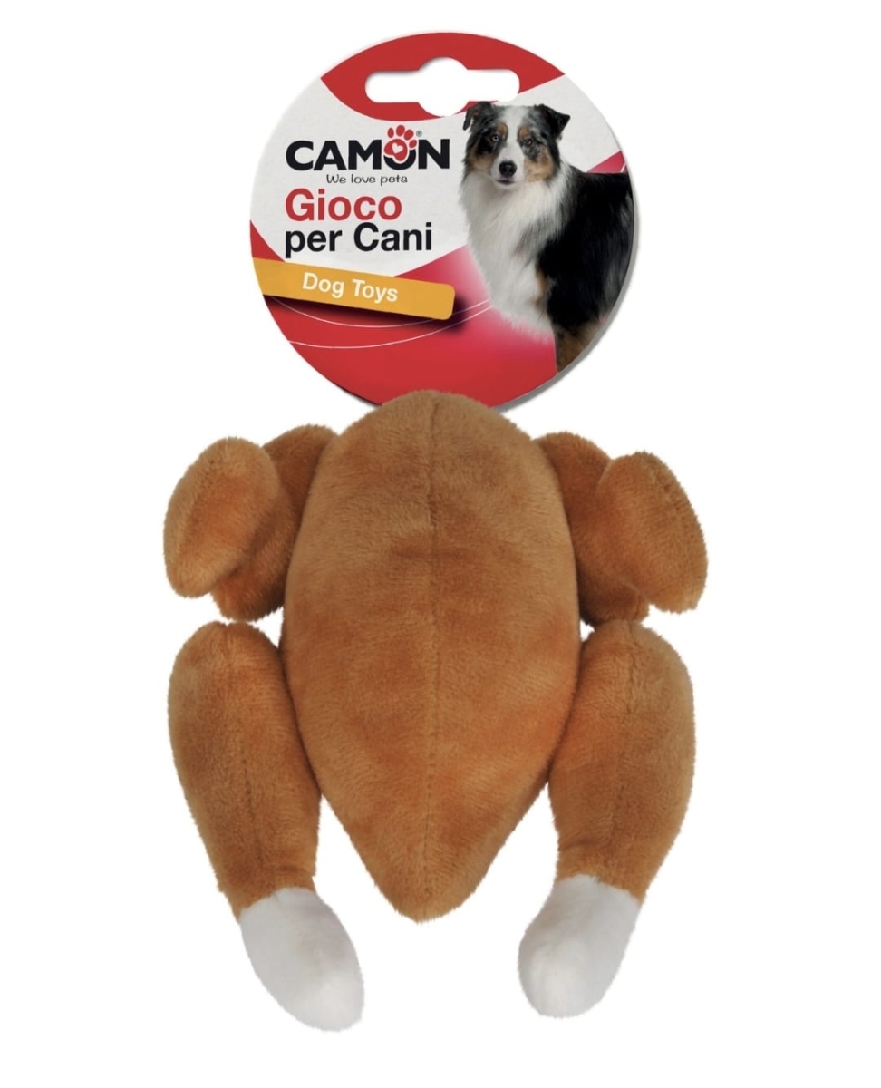 POLLO ARROSTO IN PELOUCHE CON SQUEAKER