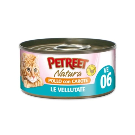 PETREET NATURA LE VELLUTATE POLLO CON CAROTE Gatti