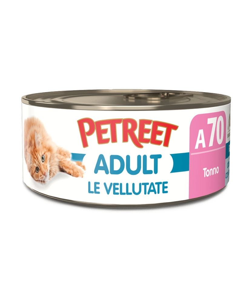 PETREET NATURA ADULT LE VELLUTATE TONNO A70 
