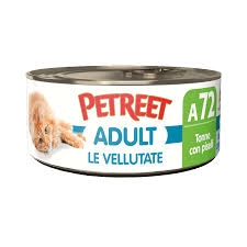 PETREET NATURA LE VELLUTATE TONNO CON PISELLI A72 