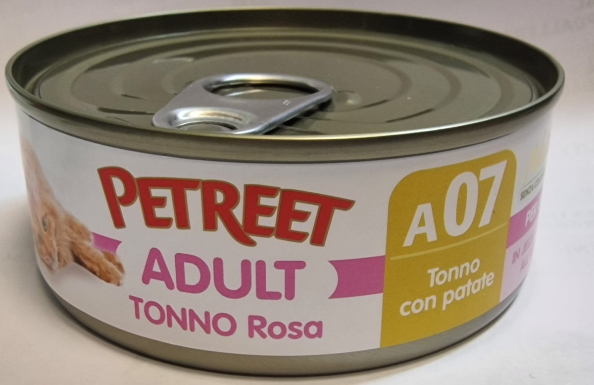 PETREET NATURA TONNO ROSA CON PATATE A07 