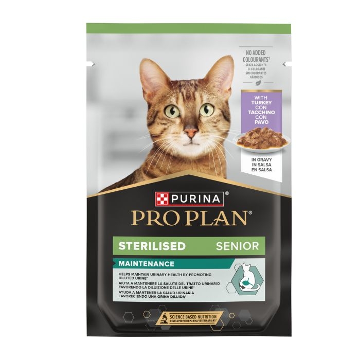 NESTLE' PURINA  PRO PLAN STERILISED SENIOR CON TACCHINO 