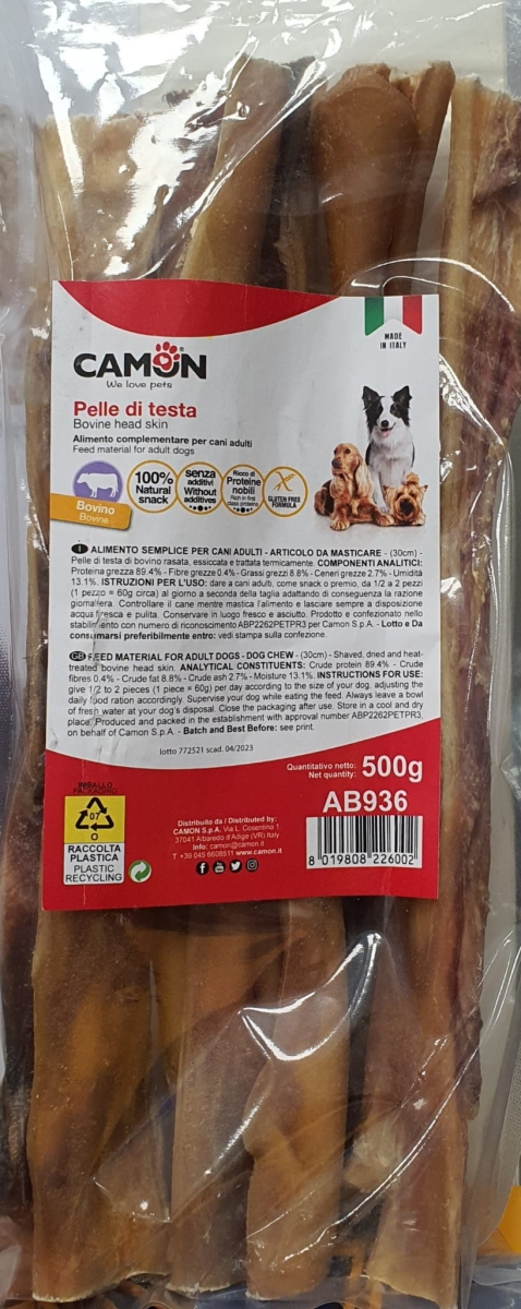 CAMON PELLE DI TESTA DI BOVINO