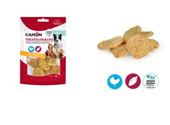 CAMON MEDAGLIONI IMPANATI DI POLLO E PATATE DOLCE