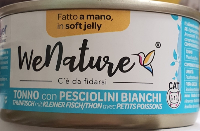 WENATURE TONNO CON PESCIOLINI BIANCHI IN JELLY Gatti